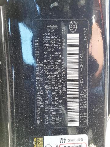 Photo 10 from auction – 2007 TOYOTA CAMRY LE with VIN 4T1BK46K37U028313