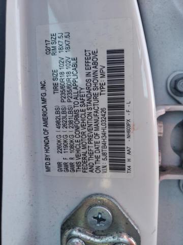 Photo 10 from auction – 2017 ACURA RDX with VIN 5J8TB4H34HL032426