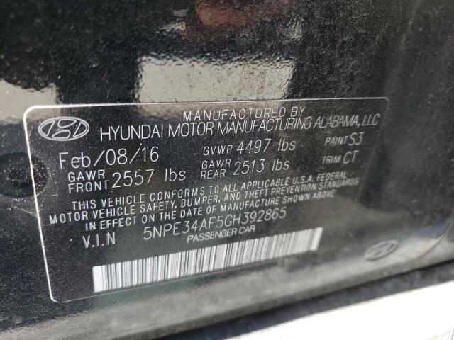 Photo 10 from auction – 2016 HYUNDAI SONATA SPO with VIN 5NPE34AF5GH392865