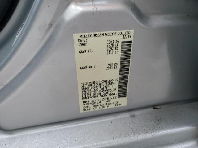Photo 10 from auction – 2020 NISSAN ALTIMA SL with VIN 1N4BL4EV7LC206632