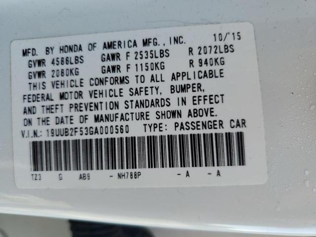 Photo 10 from auction – 2016 ACURA TLX TECH with VIN 19UUB2F53GA000560
