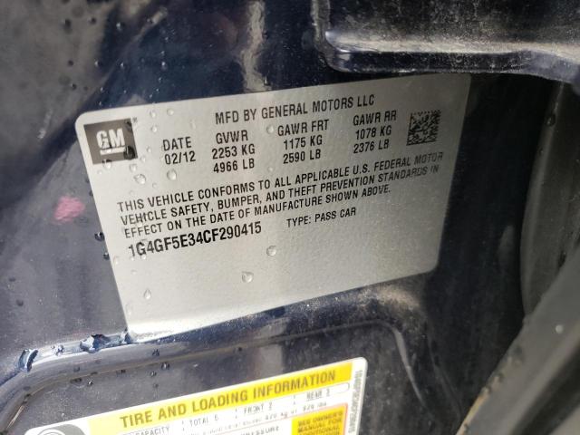Photo 10 from auction – 2012 BUICK LACROSSE P with VIN 1G4GF5E34CF290415