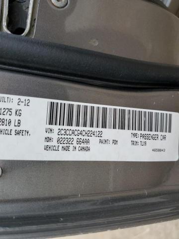 Photo 10 from auction – 2012 CHRYSLER 300 LIMITE with VIN 2C3CCACG4CH224122
