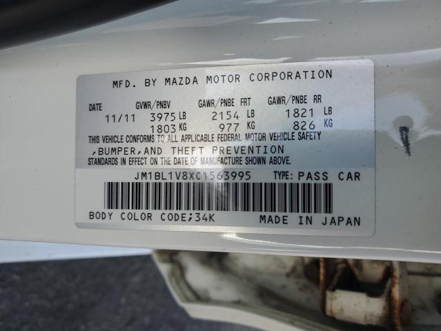 Photo 10 from auction – 2012 MAZDA 3 I with VIN JM1BL1V8XC1563995