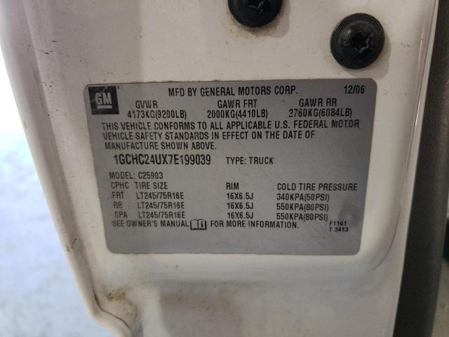 Photo 10 from auction – 2007 CHEVROLET SILVERADO with VIN 1GCHC24UX7E199039