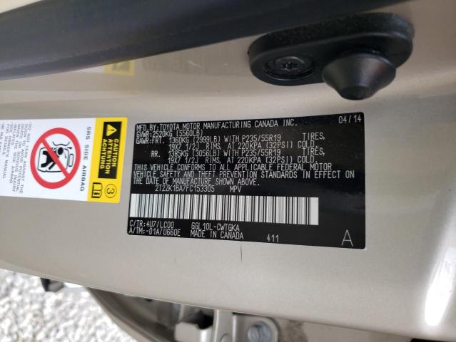 Photo 10 from auction – 2015 LEXUS RX 350 with VIN 2T2ZK1BA7FC153305