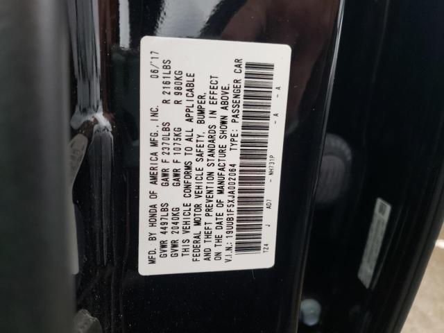 Photo 10 from auction – 2018 ACURA TLX TECH with VIN 19UUB1F5XJA002064