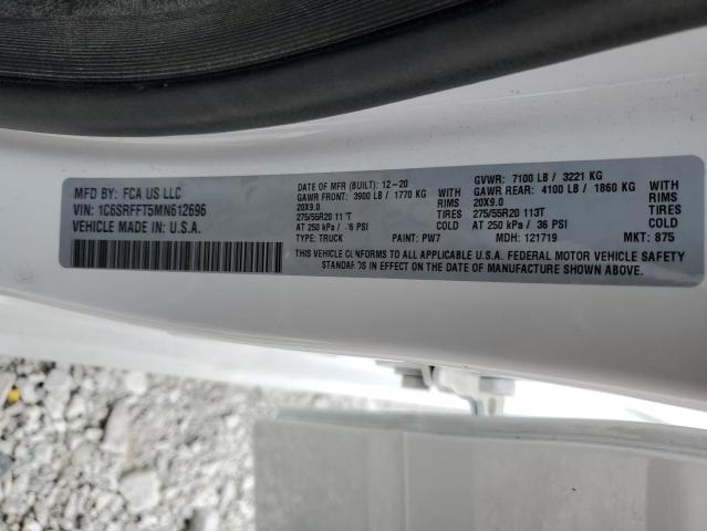 Photo 10 from auction – 2021 RAM 1500 BIG H with VIN 1C6SRFFT5MN612696