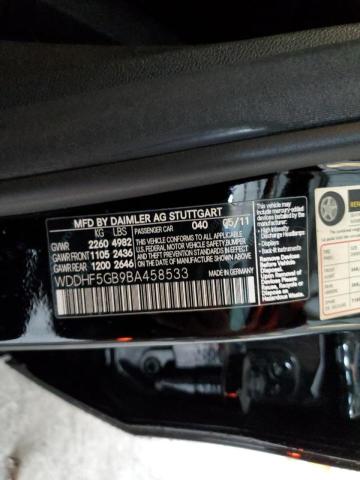 Photo 10 from auction – 2011 MERCEDES-BENZ E 350 with VIN WDDHF5GB9BA458533