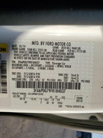 Photo 10 from auction – 2015 FORD FUSION S with VIN 3FA6P0G79FR184037
