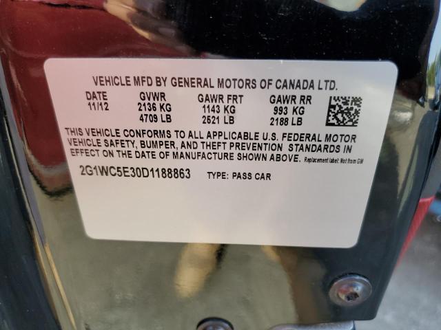 Photo 10 from auction – 2013 CHEVROLET IMPALA LTZ with VIN 2G1WC5E30D1188863