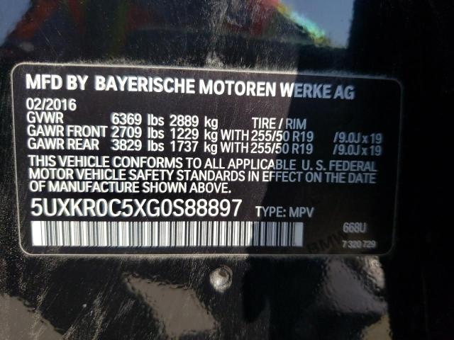 Photo 10 from auction – 2016 BMW X5 XDRIVE3 with VIN 5UXKR0C5XG0S88897