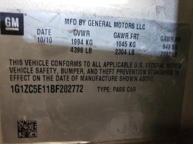 Photo 10 from auction – 2011 CHEVROLET MALIBU with VIN 1G1ZC5E11BF202772