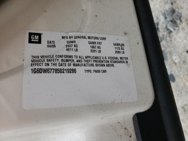 Photo 10 from auction – 2005 CADILLAC STS with VIN 1G6DW677850219286