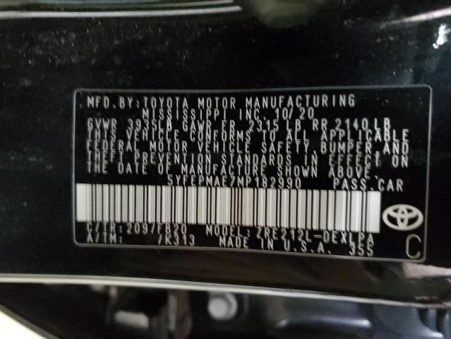 Foto 10 de la subasta – 2021 TOYOTA COROLLA LE con VIN 5YFEPMAE7MP182990