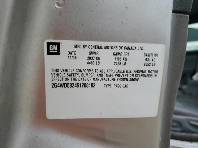 Photo 10 from auction – 2006 BUICK LACROSSE C with VIN 2G4WD582461208182