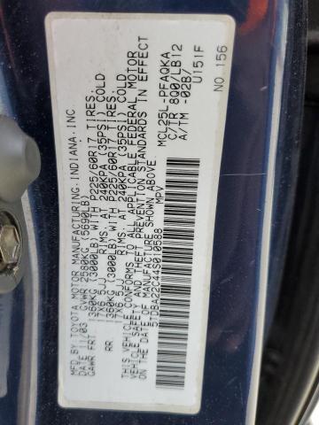 Photo 10 from auction – 2004 TOYOTA SIENNA XLE with VIN 5TDBA22C44S010588