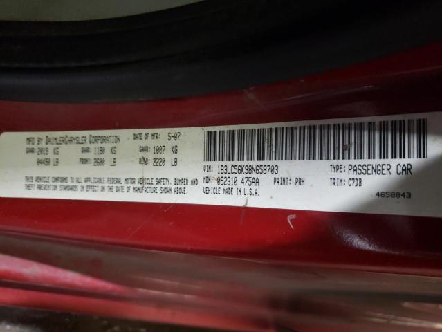 Photo 10 from auction – 2008 DODGE AVENGER SX with VIN 1B3LC56K98N658703