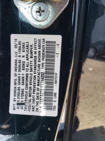 Photo 10 from auction – 2014 HONDA CIVIC EX with VIN 19XFB2F81EE244252