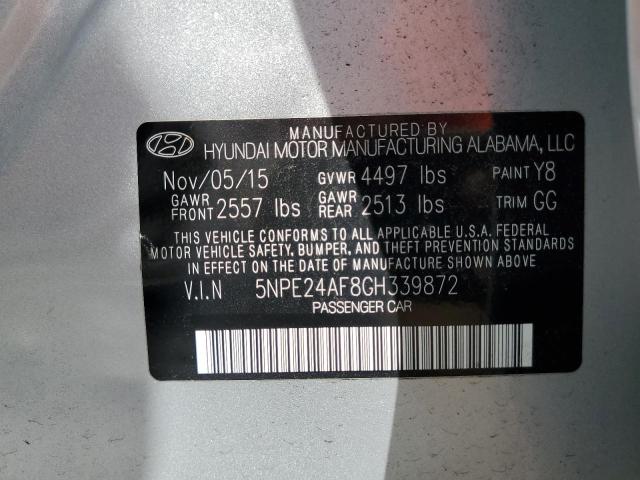 Photo 10 from auction – 2016 HYUNDAI SONATA SE with VIN 5NPE24AF8GH339872