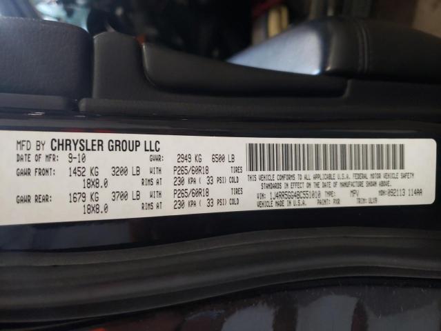 Photo 10 from auction – 2011 JEEP GRAND CHER with VIN 1J4RR5GG4BC551010