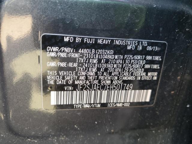 Photo 10 from auction – 2014 SUBARU FORESTER 2 with VIN JF2SJAEC7EH501749
