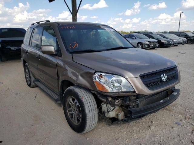 HONDA PILOT EXL 2004 with VIN 2HKYF18604H597448 - Photo from auction