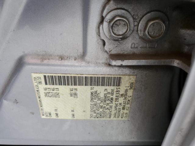 Photo 10 from auction – 2010 NISSAN ALTIMA BAS with VIN 1N4AL2AP6AC188385