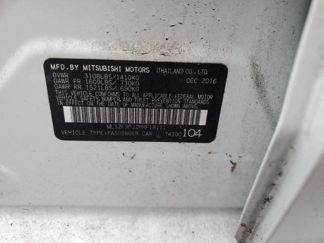 Photo 10 from auction – 2017 MITSUBISHI MIRAGE G4 with VIN ML32F3FJ2HHF18171