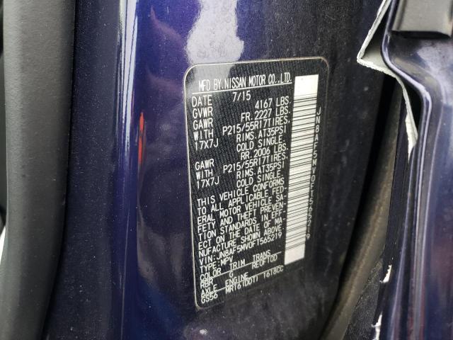 Photo 10 from auction – 2015 NISSAN JUKE S with VIN JN8AF5MV0FT565219