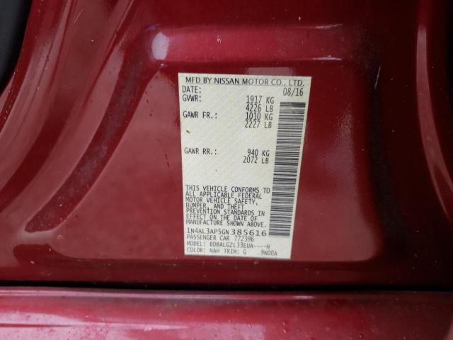 Photo 10 from auction – 2016 NISSAN ALTIMA 2.5 with VIN 1N4AL3AP5GN385616