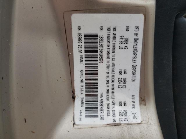 Photo 10 from auction – 2004 DODGE STRATUS ES with VIN 1B3EL56T24N105676