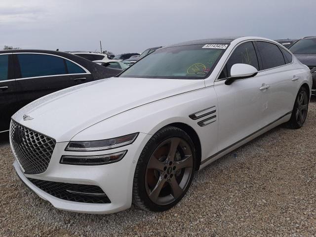 Photo 2 from auction – 2021 GENESIS G80 BASE with VIN KMTGC4SDXMU079271