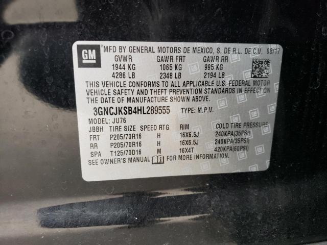 Photo 10 from auction – 2017 CHEVROLET TRAX LS with VIN 3GNCJKSB4HL289555