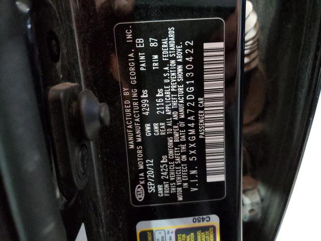 Photo 10 from auction – 2013 KIA OPTIMA LX with VIN 5XXGM4A72DG130422