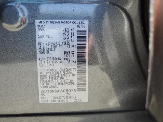Photo 10 from auction – 2016 NISSAN ROGUE S with VIN 5N1AT2MV2GC808075