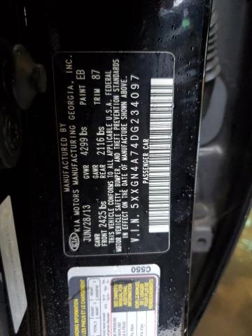 Photo 10 from auction – 2013 KIA OPTIMA EX with VIN 5XXGN4A74DG234097
