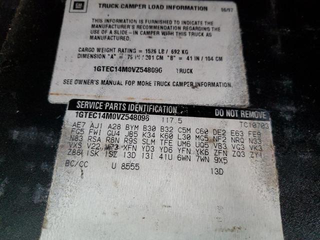 Photo 10 from auction – 1997 GMC SIERRA C15 with VIN 1GTEC14M0VZ548096