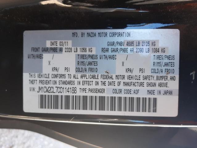 Photo 10 from auction – 2012 MAZDA 5 with VIN JM1CW2CL7C0114188