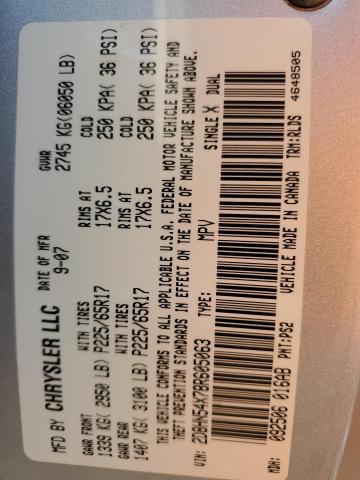 Photo 10 from auction – 2008 DODGE GRAND CARA with VIN 2D8HN54X78R605063