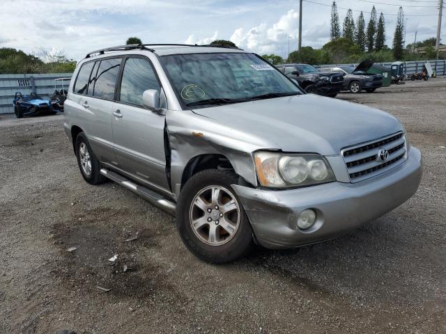 TOYOTA HIGHLANDER 2001 with VIN JTEGF21A210019145 - Photo from auction