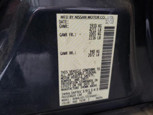 Photo 10 from auction – 2014 NISSAN ALTIMA with VIN 1N4AL3AP3EC191143