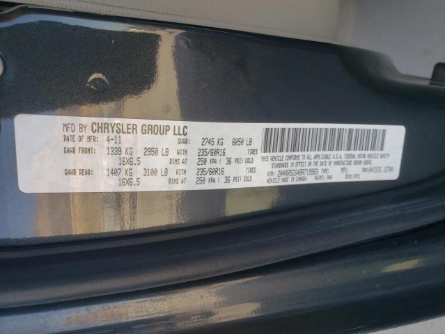 Photo 10 from auction – 2011 CHRYSLER TOWN & COU with VIN 2A4RR5DG4BR719983