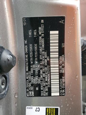 Photo 10 from auction – 2022 LEXUS RX 350 with VIN 2T2HZMAA6NC231212