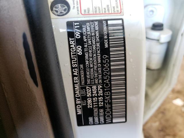 Photo 10 from auction – 2012 MERCEDES-BENZ E 350 with VIN WDDHF5KB1CA520659
