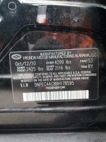 صورة رقم 10 من المزاد - 2011 HYUNDAI SONATA SE مع VIN 5NPEC4AC8BH178595