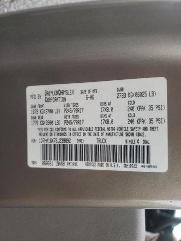 Photo 10 from auction – 2006 DODGE RAM 1500 S with VIN 1D7HA16K76J239892