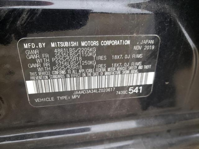 Photo 10 from auction – 2020 MITSUBISHI OUTLANDER with VIN JA4AD3A34LZ023617