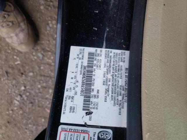 Photo 10 from auction – 2008 MERCURY MILAN PREM with VIN 3MEHM08Z68R654831