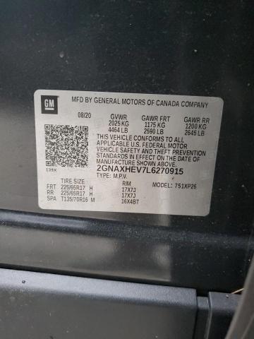 Photo 10 from auction – 2020 CHEVROLET EQUINOX LS with VIN 2GNAXHEV7L6270915